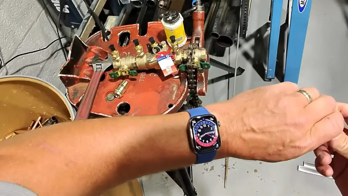 Backflow preventer assembly being tested and serviced for Backflow Testing & Prevention in Castle Rock, CO
