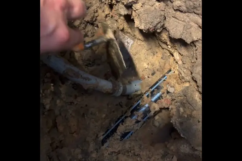 Corroded cast iron sewer pipe removed during repair for Sewer Line Repair in Castle Rock, CO | Trenchless & Open-Cut in Castle Rock, CO