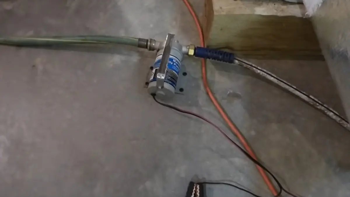 Sump pump pit with discharge piping and float components for Castle Rock Sump Pump Battery Backup: Why March and April Are High-Stakes Months