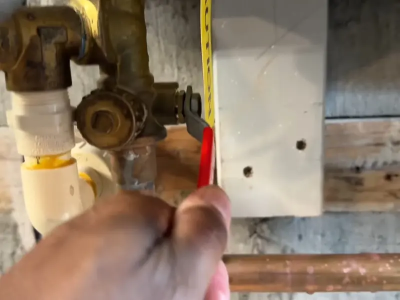 Tankless water heater service hoses connected for flushing for Tankless Water Heater Installation & Service in Castle Rock, CO in Castle Rock, CO